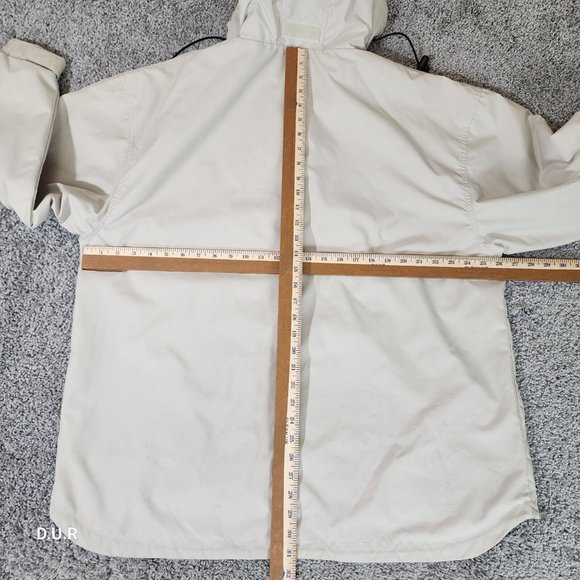 Vintage Lee Pullover Men's Large Tan Sirius NFL Sunday Drive Hooded Jacket - Picture 11 of 15